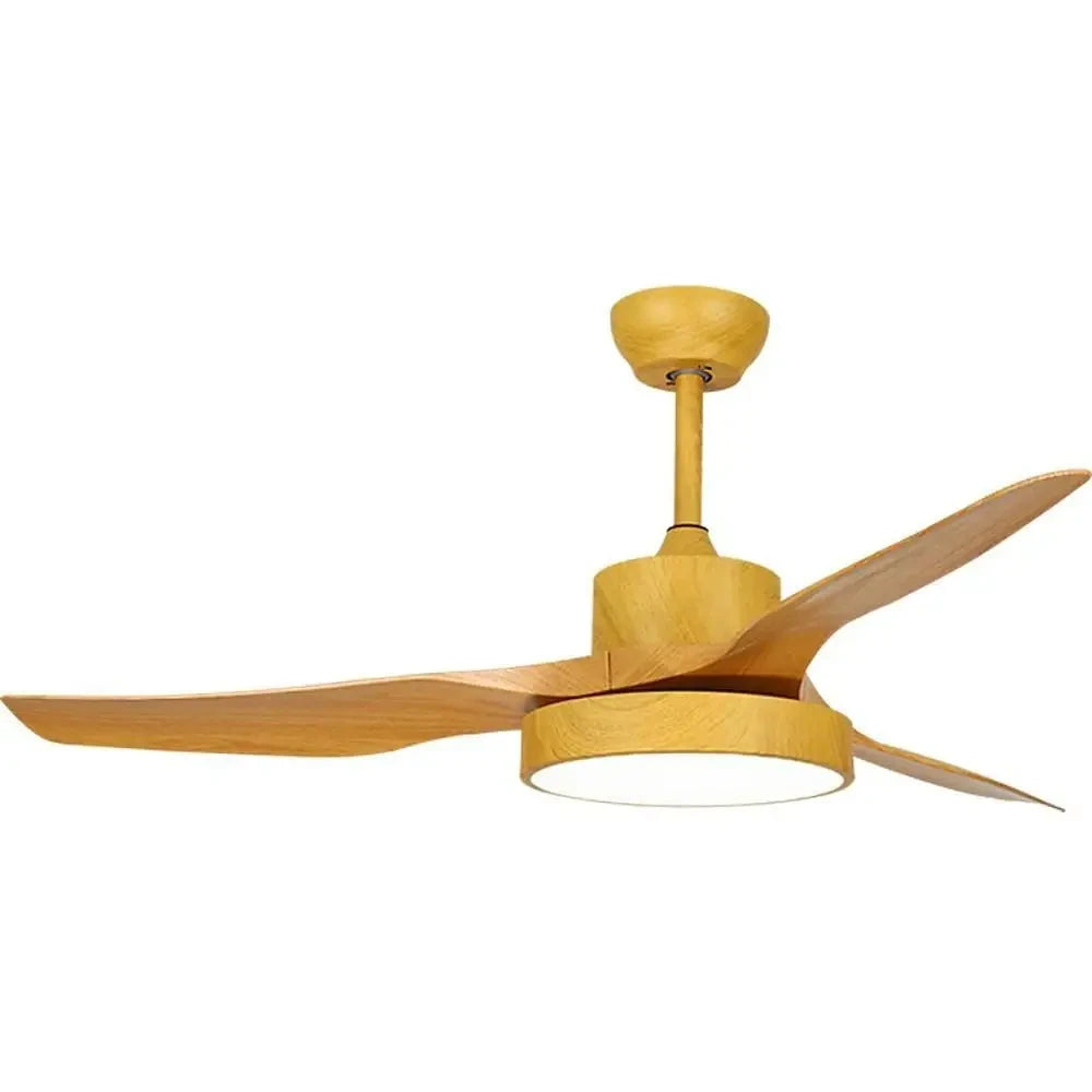 3-Blade Rustic LED Ceiling Fan with Remote - Lighting > lights Fans