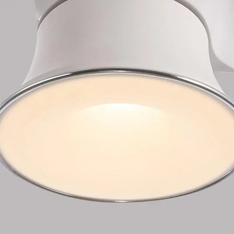 3-Curved Blade LED Flush Mount Ceiling Fan Light - Lighting > lights Fans