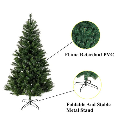 4-10 FT Artificial PVC Christmas Tree - Home & Garden > Decor Seasonal Holiday Decorations