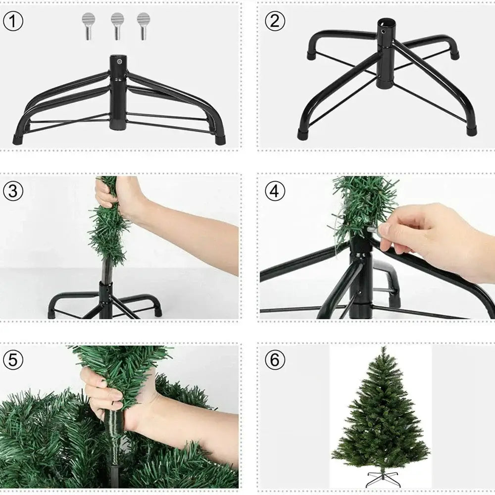 4-10 FT Artificial PVC Christmas Tree - Home & Garden > Decor Seasonal Holiday Decorations