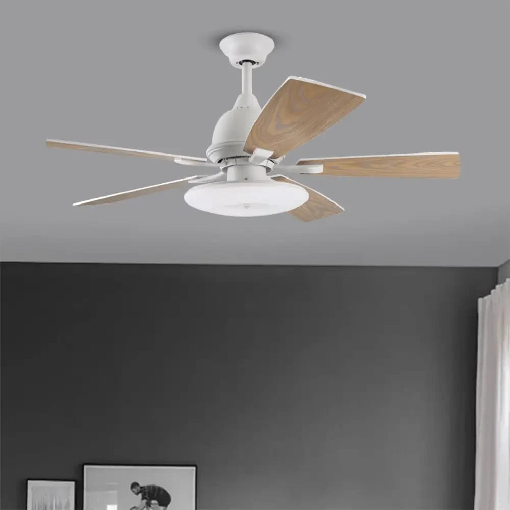 52 Inch LED Nordic Retro Ceiling Fan with Remote - Lighting > lights Fans