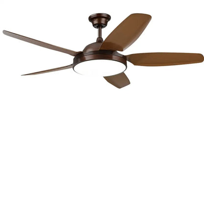 52 Inches LED Wood Blades Ceiling Fan Light with Remote - Lighting > lights Fans