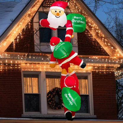 8FT Christmas Climbing Santas Inflatable - S-CQ-SRPQ-US-1 - Home & Garden > Decor