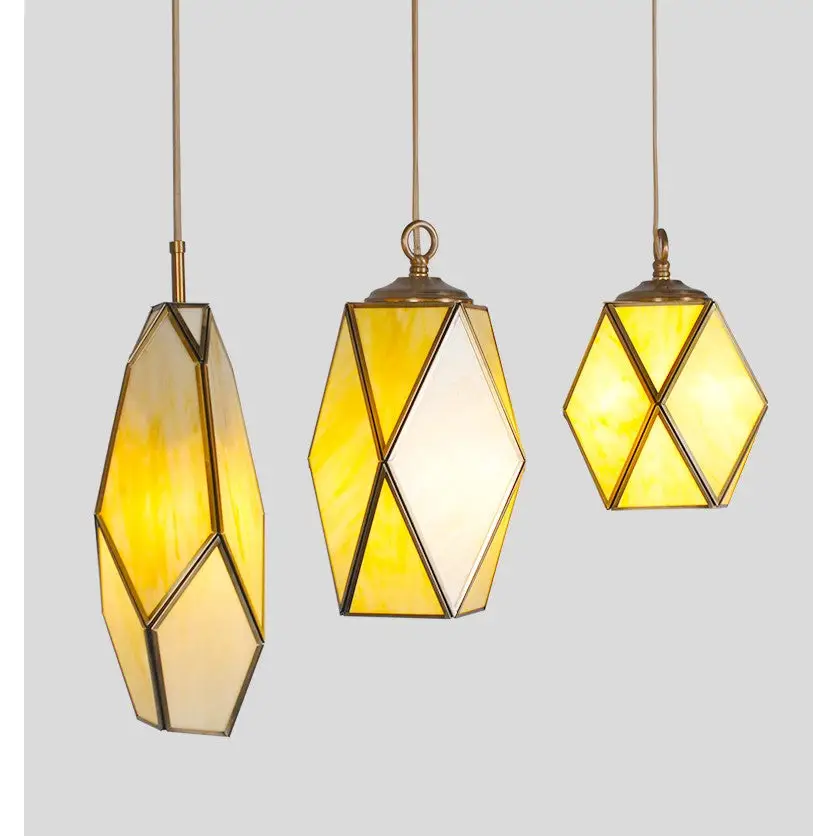 Art Deco Diamond Pendant Light for Dining Living Bar - Lighting