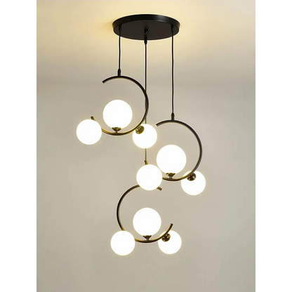 Artsy Iron Ball - Shaped Chandelier for Dining Living - Home & Garden > Lighting Fixtures