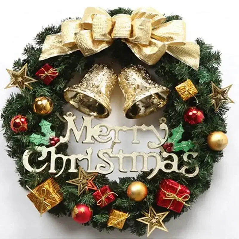 Christmas Wreath Door Hanging - c / 11.81“(30cm) - Home & Garden > Decor Seasonal