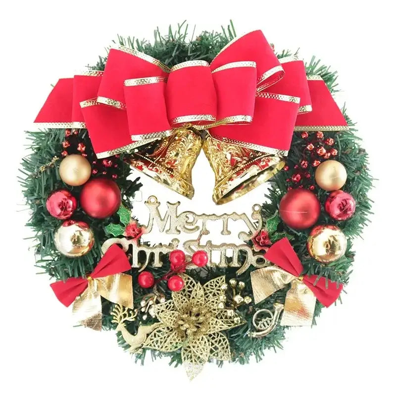 Christmas Wreath Door Hanging - d / 11.81“(30cm) - Home & Garden > Decor Seasonal