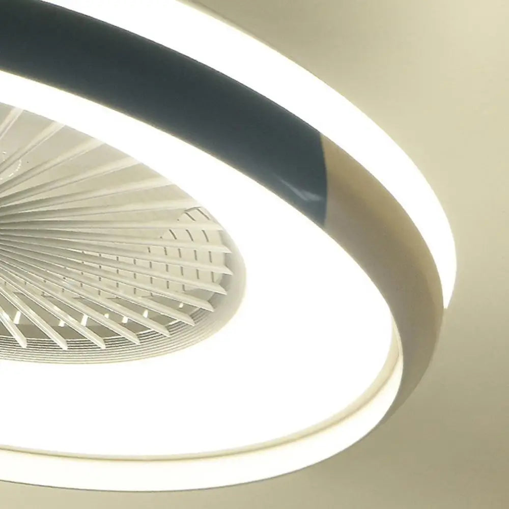 Circular Bladeless Ceiling Fan with Light and Remote - Lighting > lights Fans