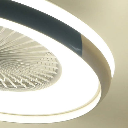 Circular Bladeless Ceiling Fan with Light and Remote - Lighting > lights Fans