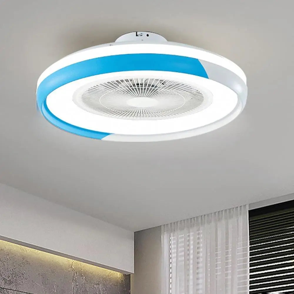 Circular Bladeless Ceiling Fan with Light and Remote - Lighting > lights Fans