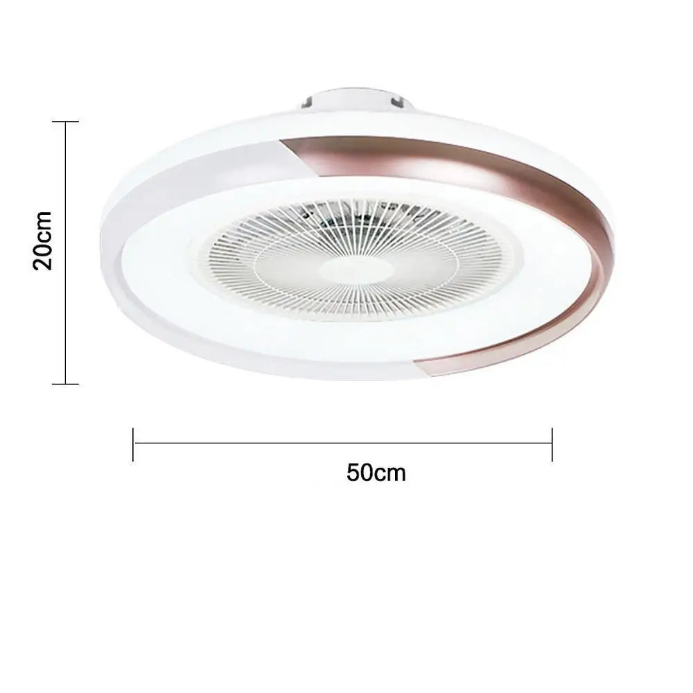 Circular Bladeless Ceiling Fan with Light and Remote - Lighting > lights Fans