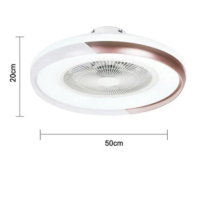 Circular Bladeless Ceiling Fan with Light and Remote - Lighting > lights Fans