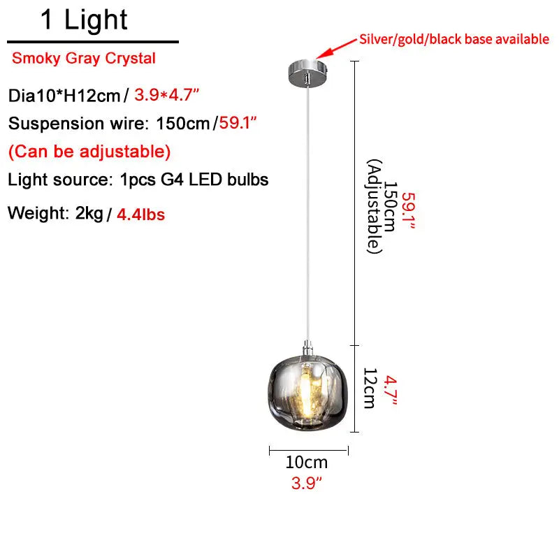 Crystal Staircase Hanging Pendant Lamp for Living Dining - Lighting