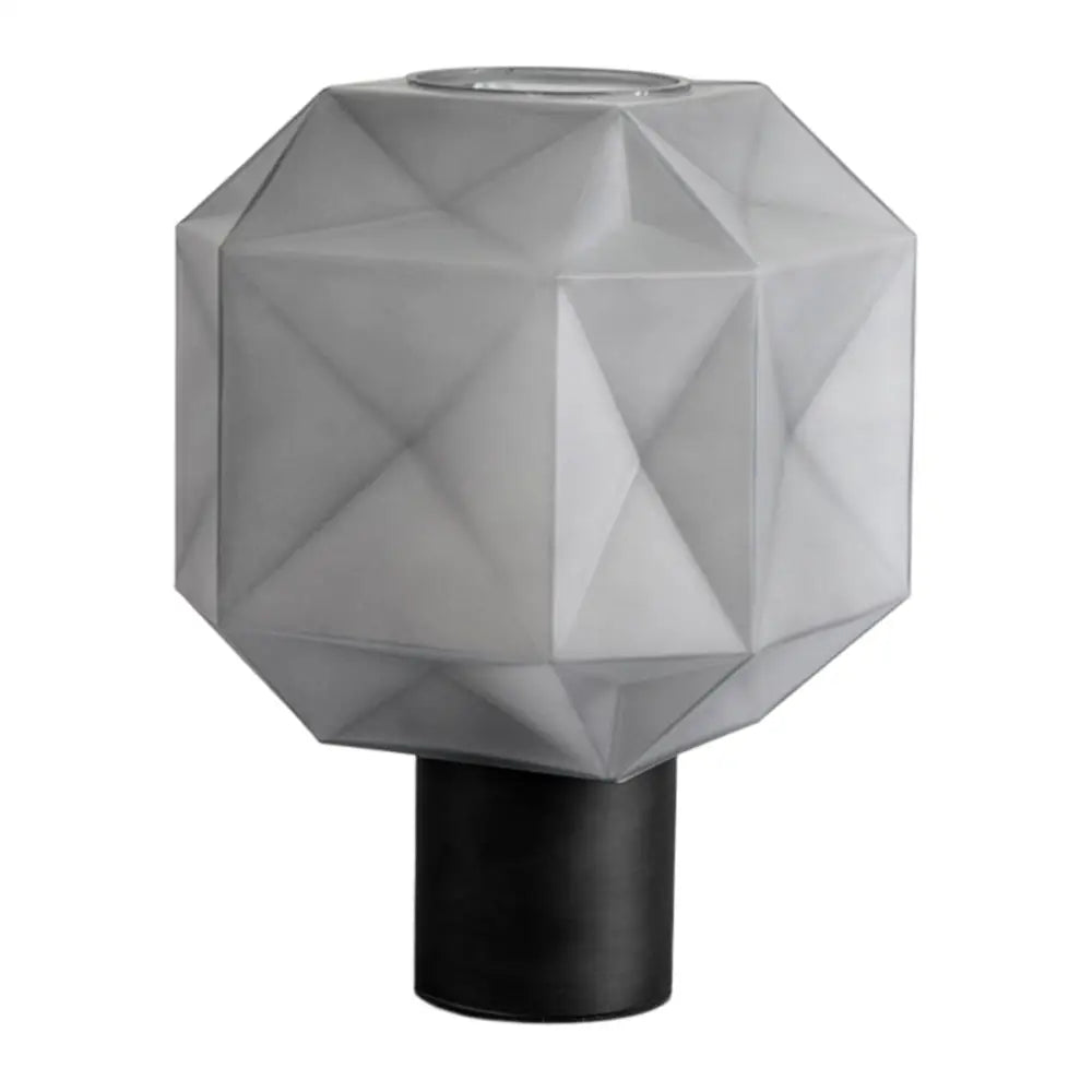 Cubo Table Lamp with Smoke Gray Glass Shade - Lighting > & Floor Lamps lamps