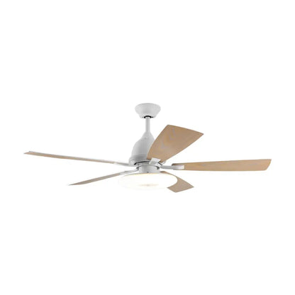 Dimmable LED Ceiling Fan with Wood Grain Blades - Lighting > lights Fans