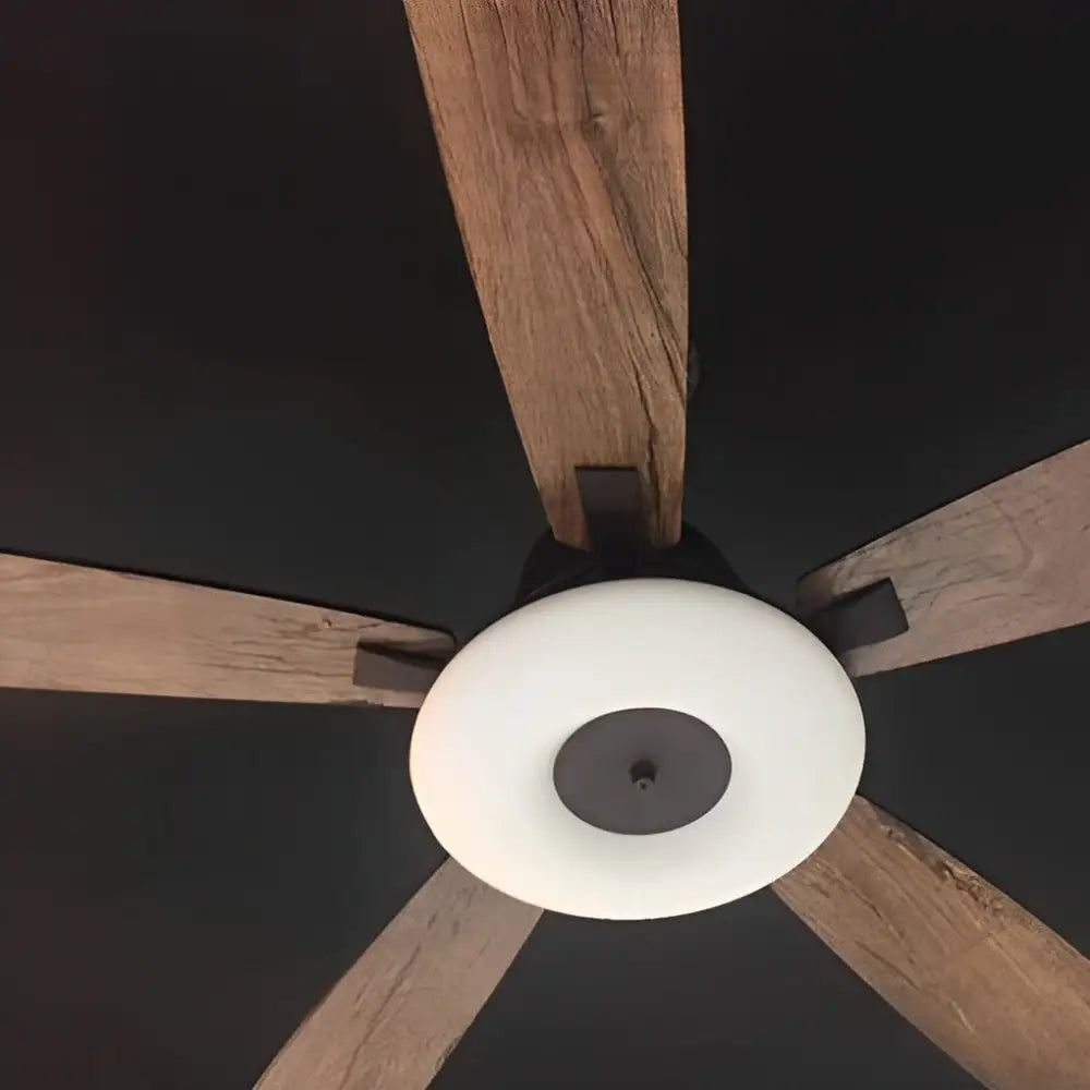 Dimmable LED Ceiling Fan with Wood Grain Blades - Lighting > lights Fans