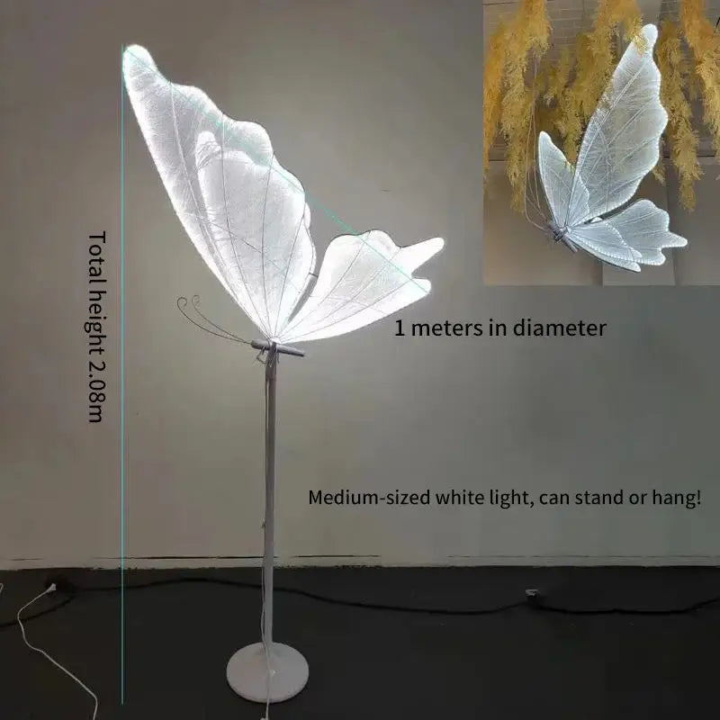 Enchanting LED Butterfly Wings - white 208cm(81.89in)X2PCS - Lighting > Table & Floor