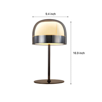 Equatore Glass Shade Table Lamp with Integrated LED - Lighting > & Floor Lamps Desk