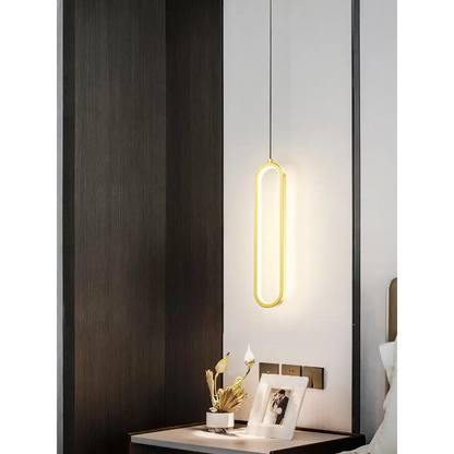 Exquisite Nordic LED Pendant Light for Dining Kitchen - H15.7’ / 40.0cm / Gold / Warm