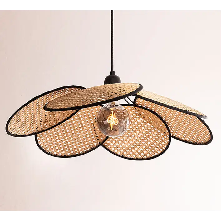 French Rattan Pendant Light for Dining Bedroom - Lighting