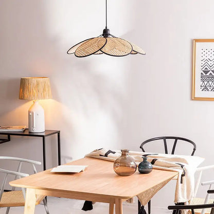 French Rattan Pendant Light for Dining Bedroom - Lighting