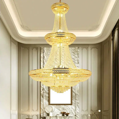 Gold Crystal Chandelier Empire Luxury Lighting - Home & Garden > Fixtures Chandeliers