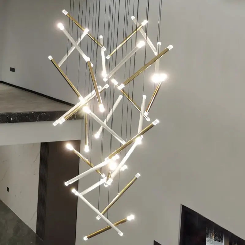 Gold Luxury Modern Led Strip Chandelier for Kitchen - Home & Garden > Lighting Fixtures