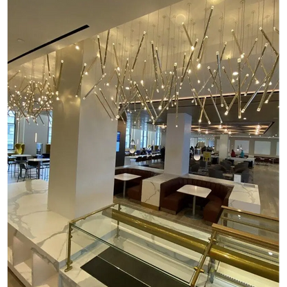 Gold Luxury Modern Led Strip Chandelier for Kitchen - Home & Garden > Lighting Fixtures