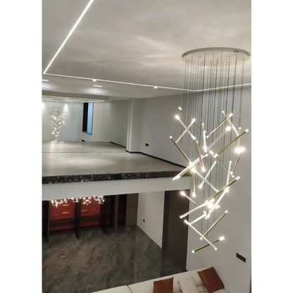 Gold Luxury Modern Led Strip Chandelier for Kitchen - Home & Garden > Lighting Fixtures