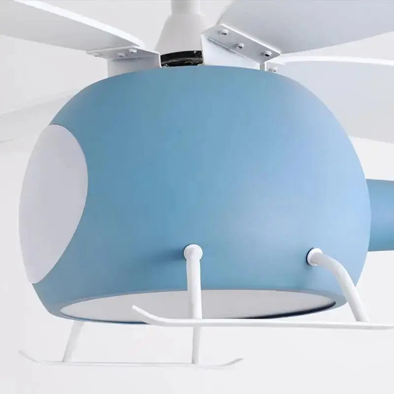 Helicopter Ceiling Fan with Light for Children’s Bedroom - Fans