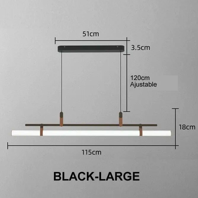 Horizontal LED Bars: Modern & Sleek Pendant Lighting