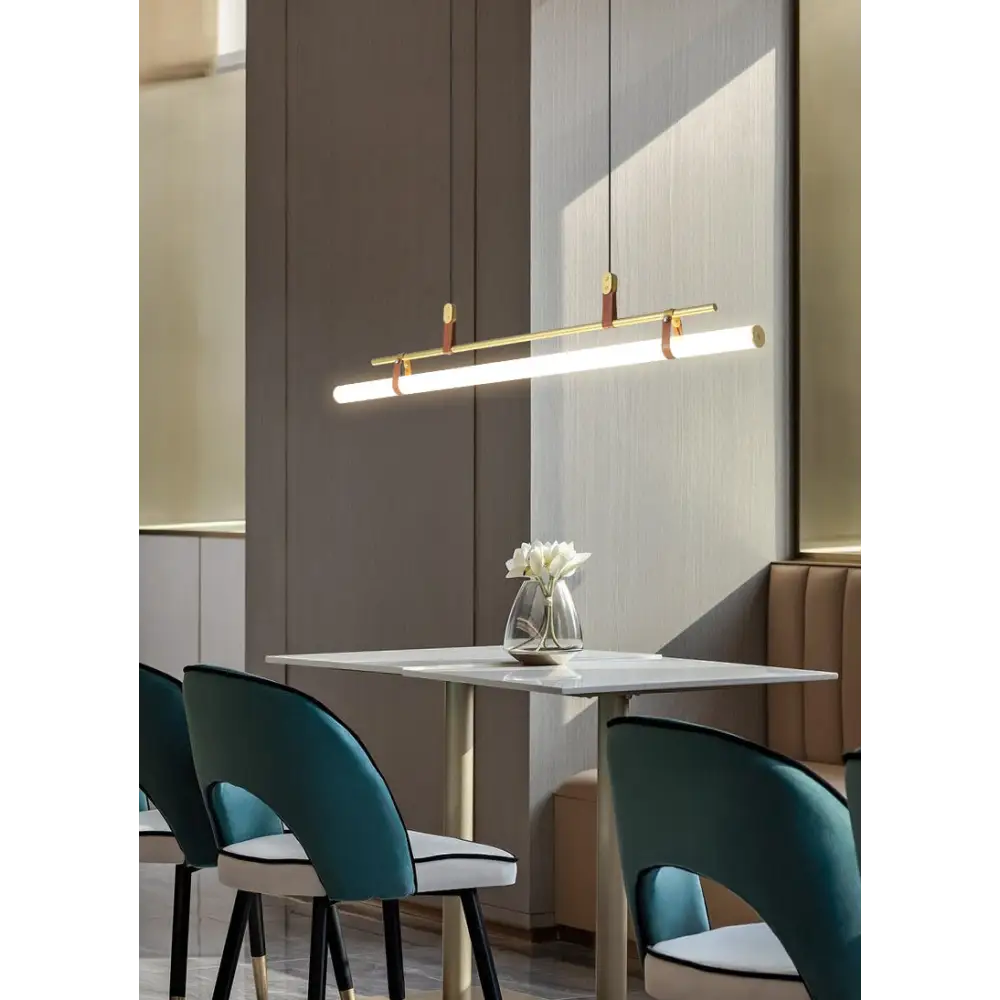 Horizontal LED Bars: Modern & Sleek Pendant Lighting - Gold 115cm / 3 Colors Switchable