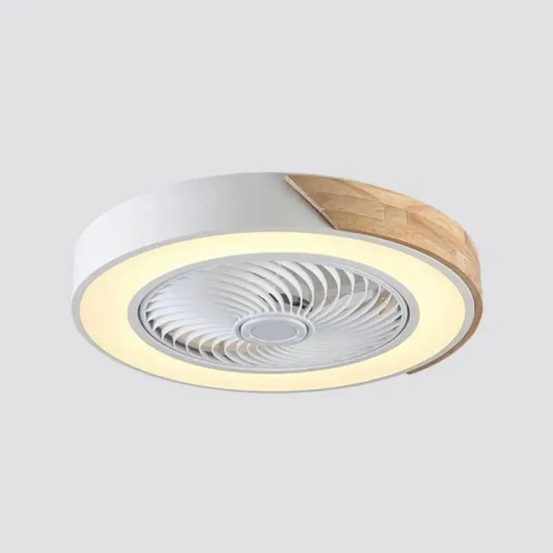 LED Bladeless Ceiling Fan Light with Flush Mount - Lighting > lights Fans