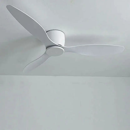 Low Floor Ceiling Fan with Light for Living Dining Bedroom - Fans