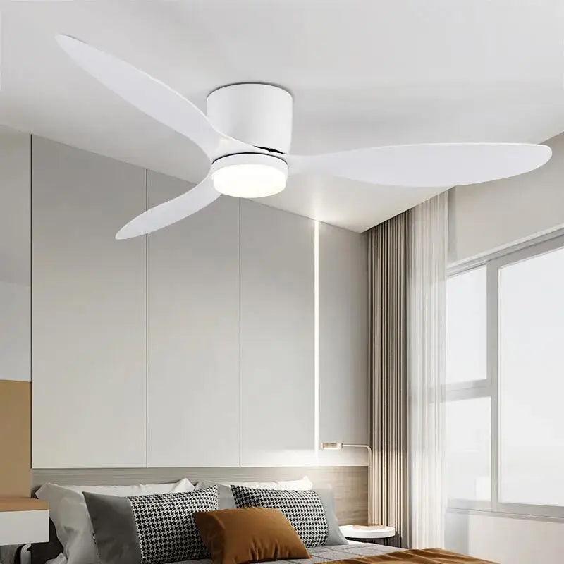 Low Floor Ceiling Fan with Light for Living Dining Bedroom - Model 1 / 42 Inch 110V Fans