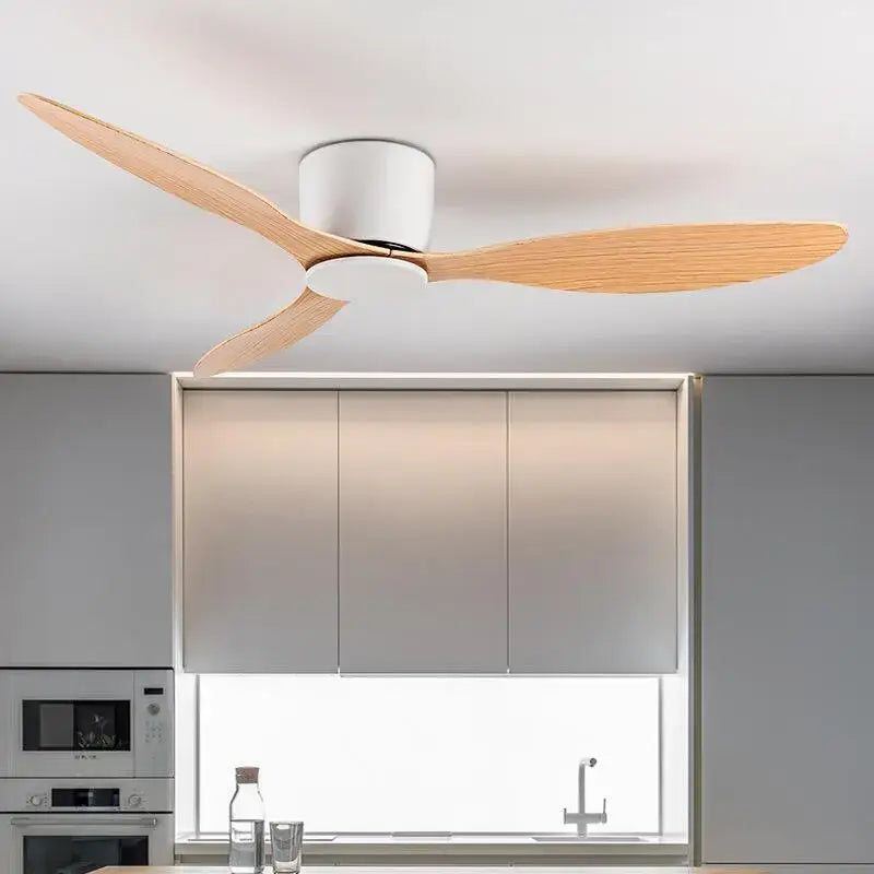 Low Floor Ceiling Fan with Light for Living Dining Bedroom - Model 2 / 42 Inch 110V Fans