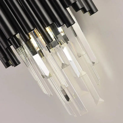 Luxury Black Crystal Wall Sconce for Living Bedroom Beside - Sconces