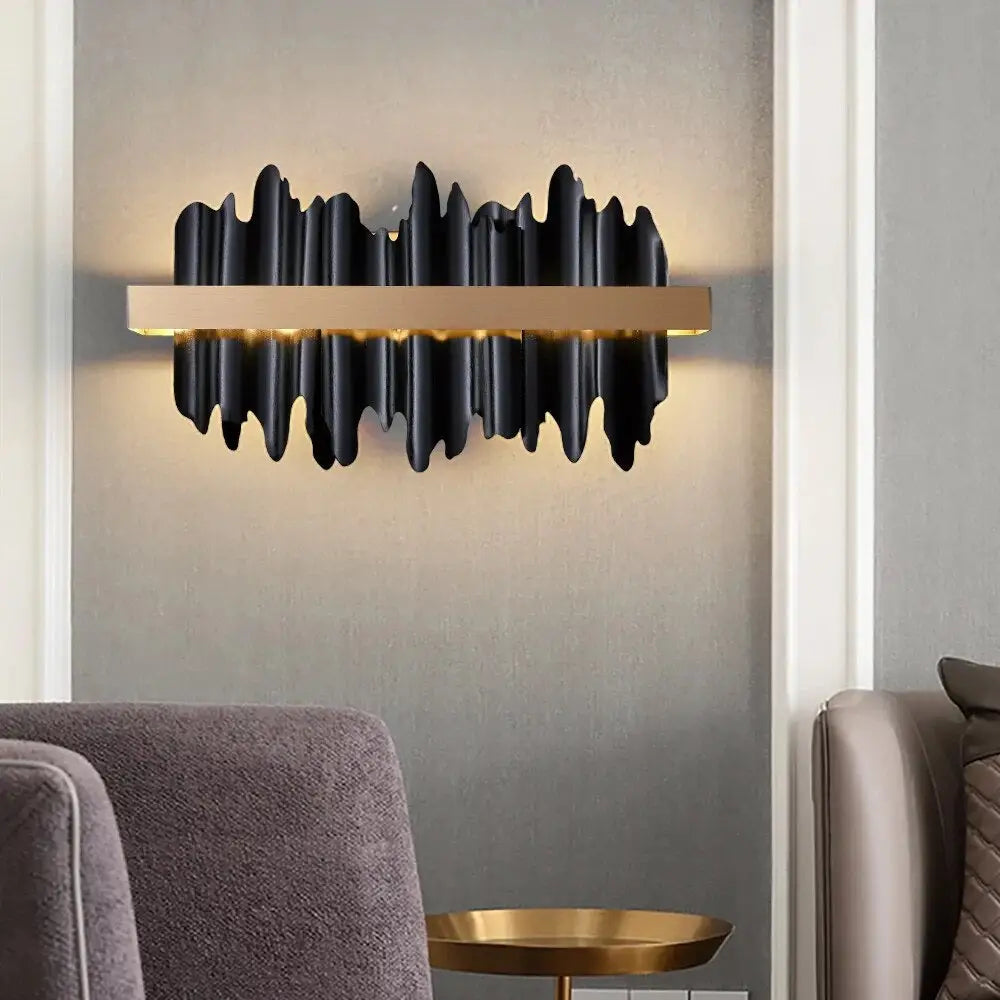 Luxury Black Modern Wall Sconces for Bedroom Living Bedside