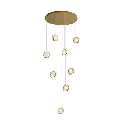 Luxury Bubbles Crystal Shade Staircase Chandelier - Lighting > Ceiling lights Chandeliers