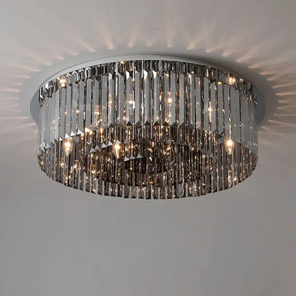 Luxury Ceiling Smoky Crystal Chandelier for Living Bedroom