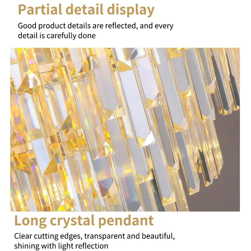 Luxury Duplex Chandelier for Villas Lobby Staircase - Chandeliers