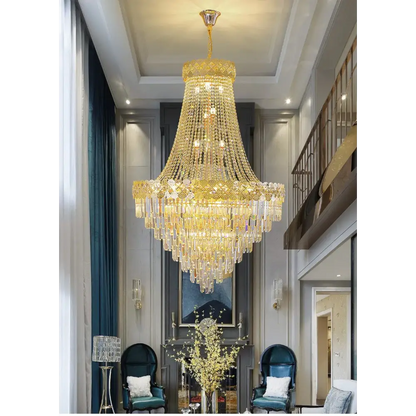 Luxury Duplex Chandelier for Villas Lobby Staircase - Chandeliers