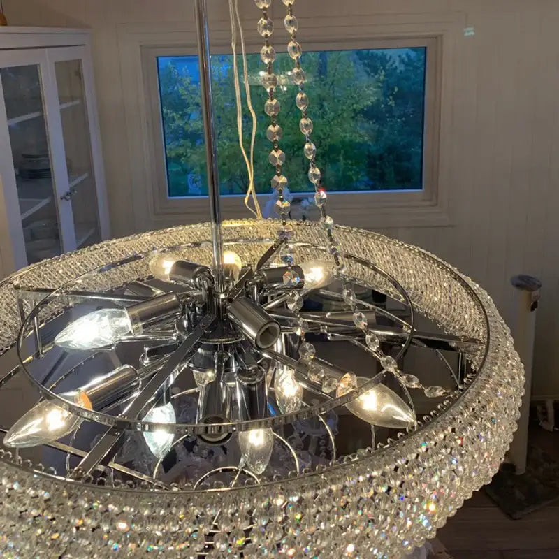 Luxury Large Foyer Crystal Chandelier for Staircase - Chandeliers