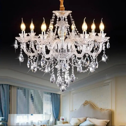 Luxury Modern Crystal Candle Chandelier - Home & Garden > Lighting Fixtures Chandeliers