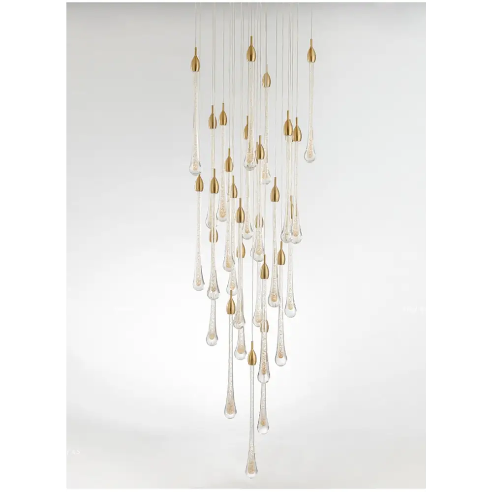 Luxury Modern Crystal Chandelier for Staircase Living Bathroom - Home & Garden > Lighting