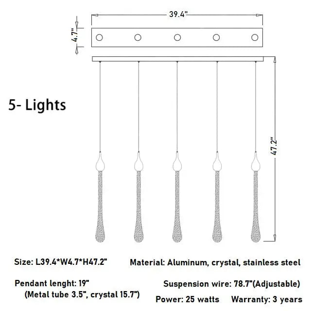 Luxury Modern Crystal Chandelier for Staircase Living Bathroom - Home & Garden > Lighting