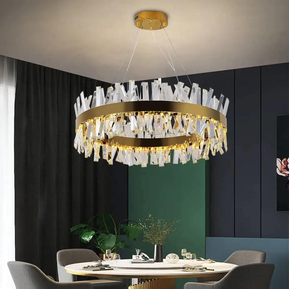 Luxury Modern Hanging Round Chandelier for Living Bedroom