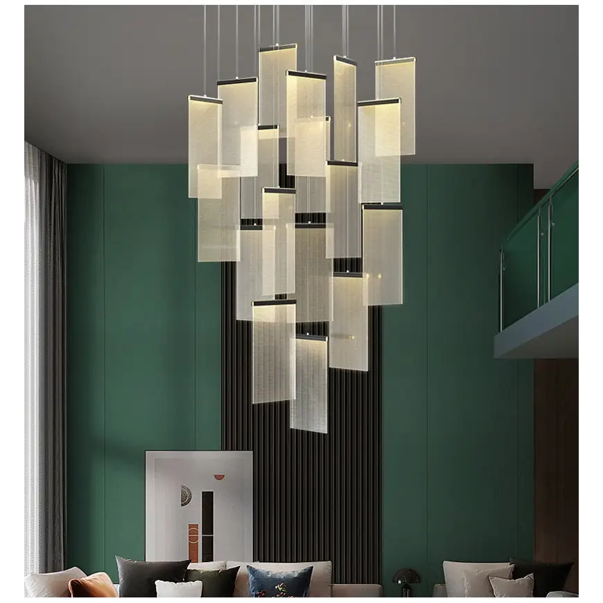 Luxury Modern LED Chandelier for Staircase Living Lobby - Home & Garden > Lighting