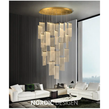 Luxury Modern LED Chandelier for Staircase Living Lobby - Home & Garden > Lighting