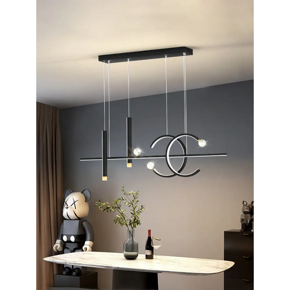 Luxury Nordic Pendant Light for Dining Kitchen Bedroom - Warm / Black - Lighting